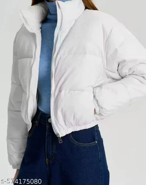 White Puffer Jacket – Cozy Winter Wear for Stylish Comfort